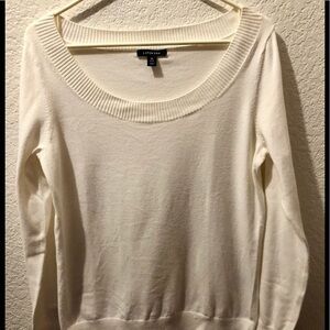 Lands End women’s white sweater